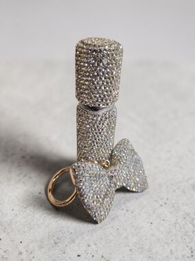 Bling Keychain/Bag Charm + Refillable Perfume Atomizer Bundle (2 pcs)